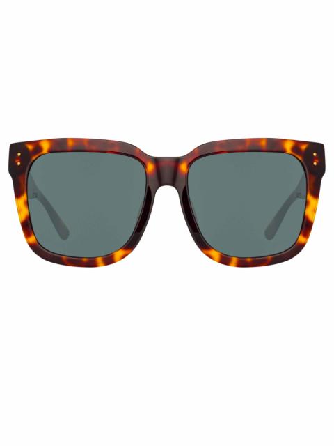 FREYA SQUARE SUNGLASSES IN TORTOISESHELL