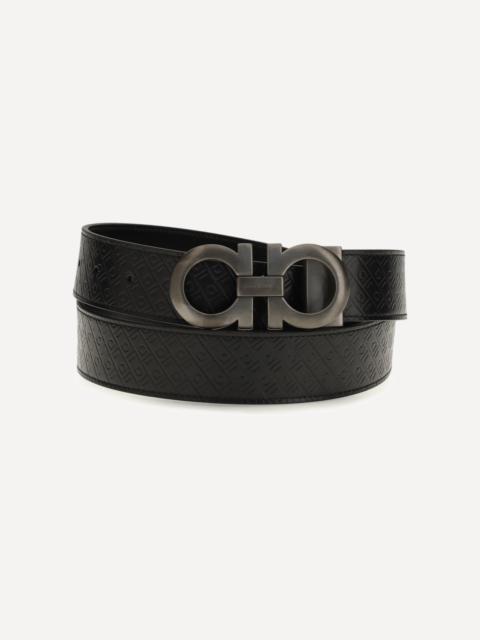 FERRAGAMO Reversible Gancini leather Belt