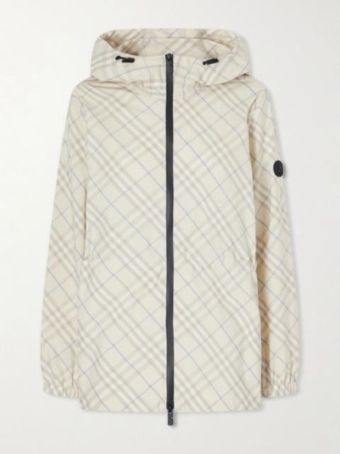 Burberry Checked shell jacket Beige