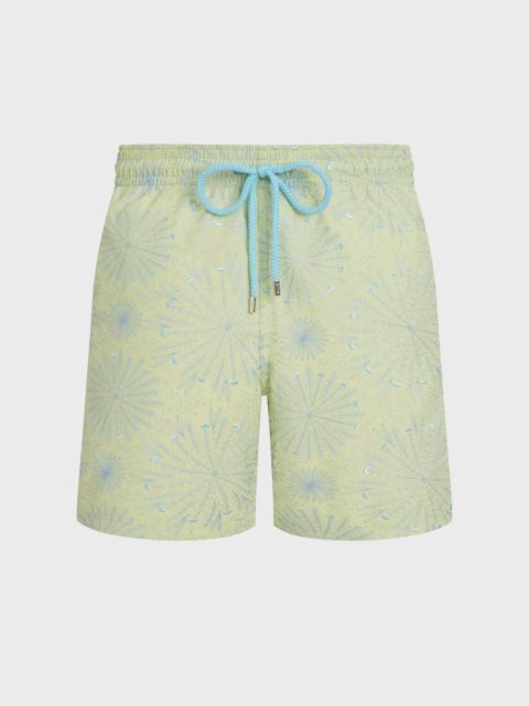 Vilebrequin MEN EMBROIDERED SWIM TRUNKS MOSAIC URCHIN - LIMITED EDITION