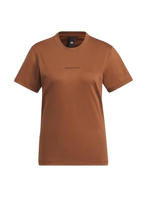 (WMNS) adidas Spoetswear T-shirt 'tan' IS4948