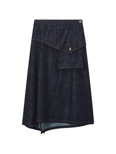 Y's pocket denim skirt