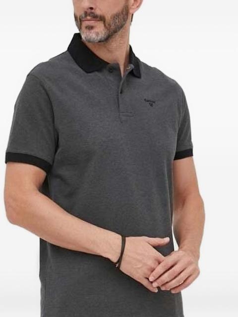 Barbour contrast-collar polo shirt