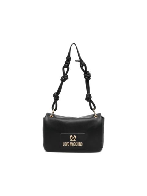 Moschino logo-plaque shoulder bag