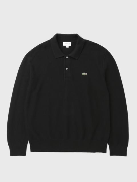 LACOSTE Classic Fit Long Sleeved Knitted Polo Shirt