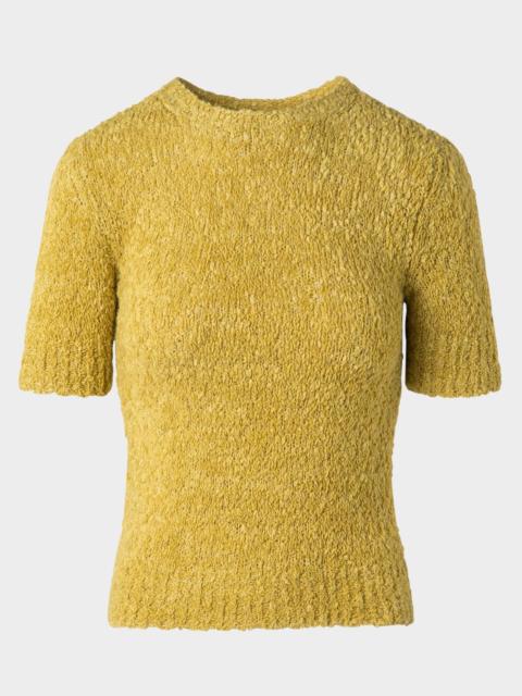 AKRIS Fitted Boucle Cashmere Sweater