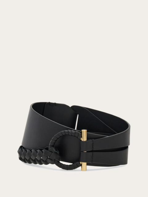FERRAGAMO Covered Gancini fixed belt