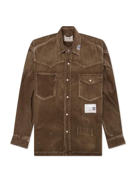 Maison MIHARAYASUHIRO 빈티지 같은 Corduroy 셔츠