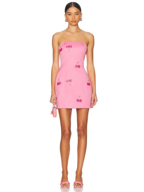 LEO LIN Roselle Embellished Bustier Mini Dress
