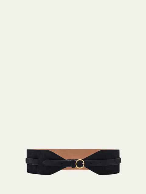 Alaïa Nubuck Double Large Belt