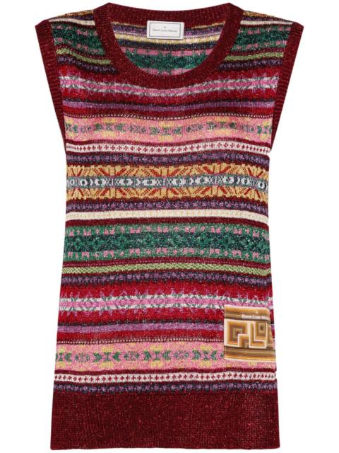 Pierre-Louis Mascia striped tricot top