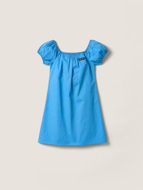 Poplin mini-dress