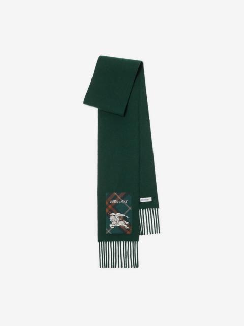 Burberry Check Label Cashmere Scarf