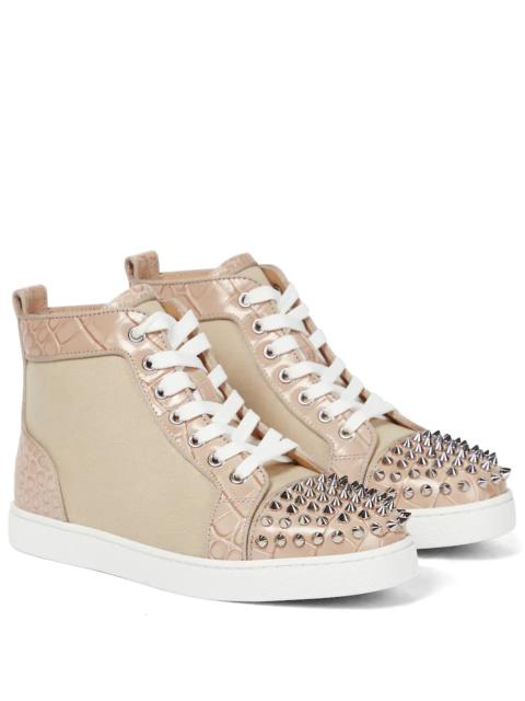 Christian Louboutin Lou Spikes canvas sneakers