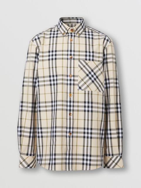 Burberry Check Cotton Poplin Shirt