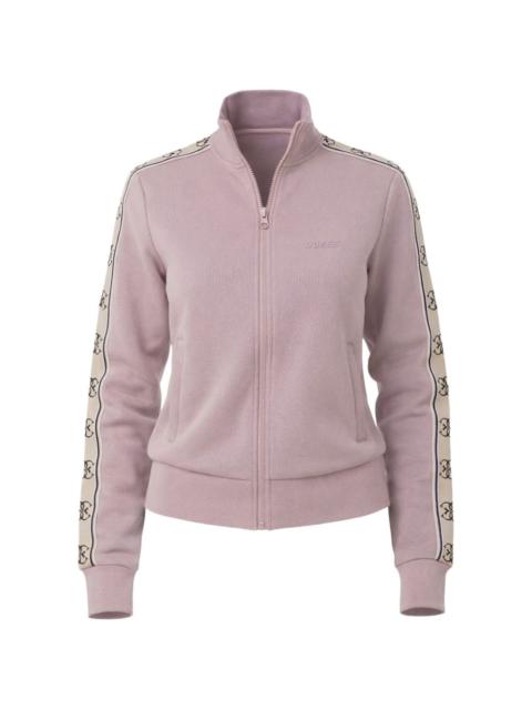 GUESS USA logo-tape zip-up sweatshirt