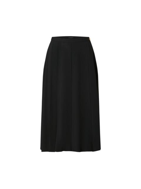 Louis Vuitton Pleated Crepe Midi Skirt