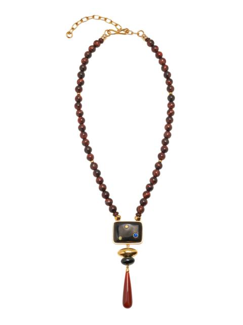LIZZIE FORTUNATO Constellation Pendant Necklace multi