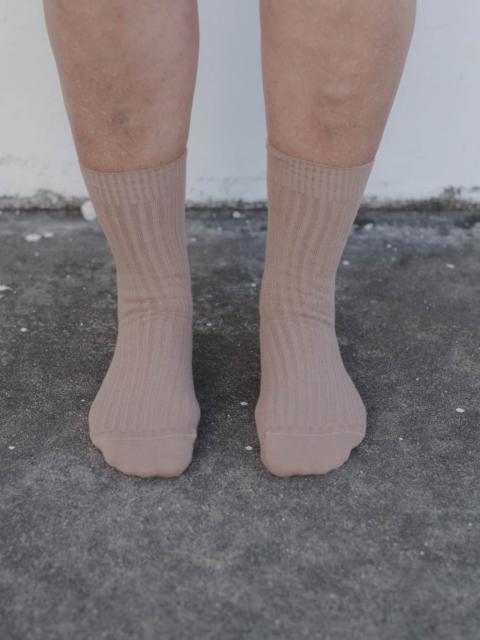 BASERANGE Rib Overankle Socks - Organic Cotton Rib
