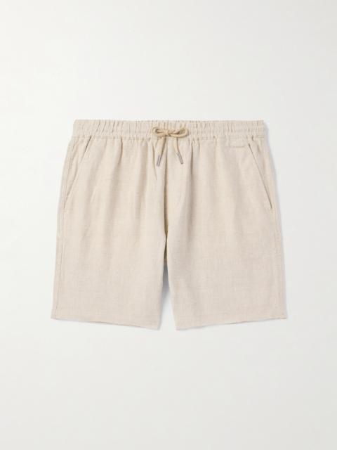 NN07 Gregor 1454 Straight-Leg Linen Drawstring Shorts