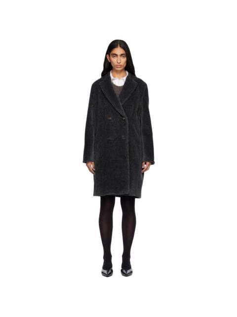 Gray Roseto Faux-Fur Coat
