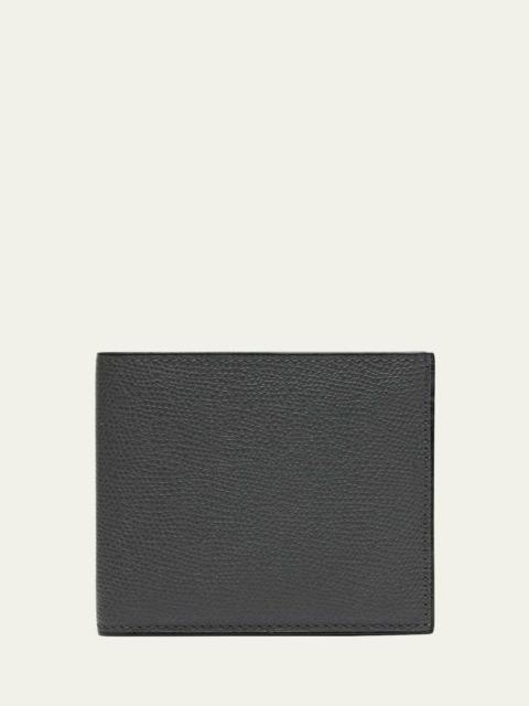 Valextra Men's Leather V-Cut Bifold Wallet