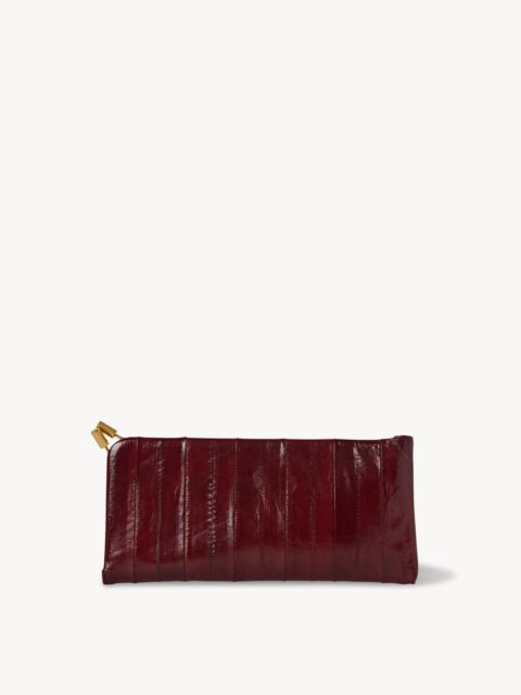 The Row Clasp Sunglasses Case in Eel