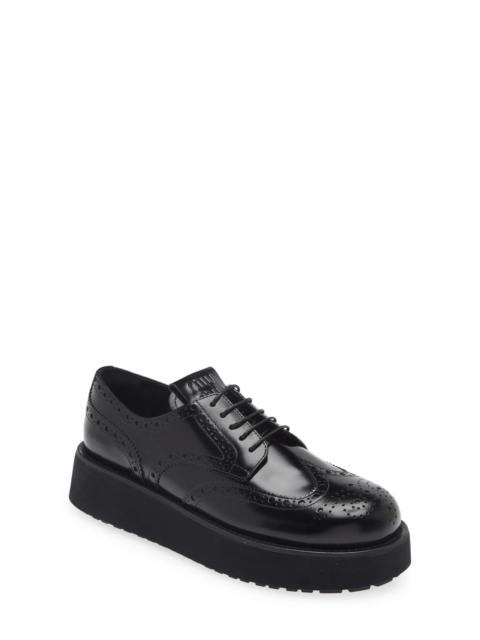 Miu Miu Wingtip Platform Oxford