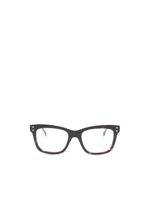 CAROLINA HERRERA tortoiseshell-effect square-frame glasses
