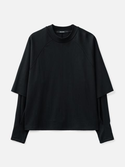 RAGLAN LAYERED LONG SLEEVE T-SHIRT