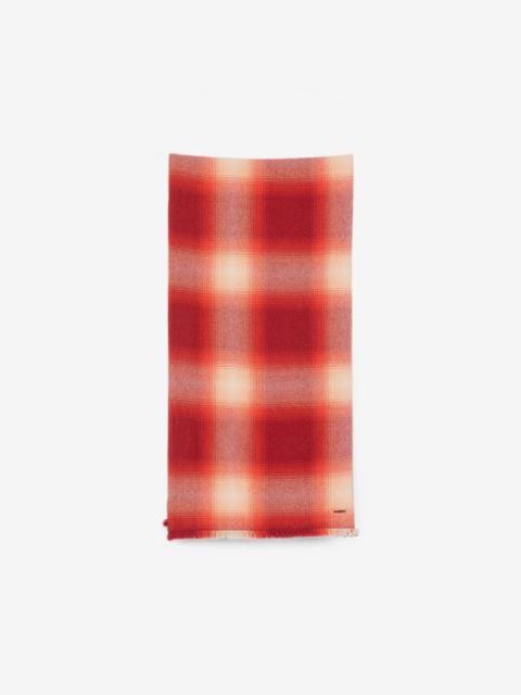 God’s True Cashmere plaid fringed scarf