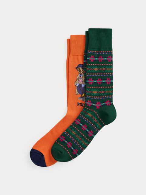 Polo Ralph Lauren Polo Bear Trouser Sock 2-Pack