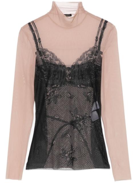 BALENCIAGA trompe-l'oeil Lingerie top
