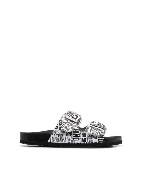 Moschino logo-print sandals