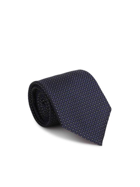 ZEGNA geometric-pattern silk tie