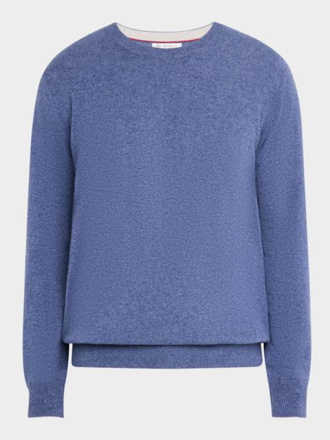 Brunello Cucinelli Men's Cashmere Crewneck Sweater