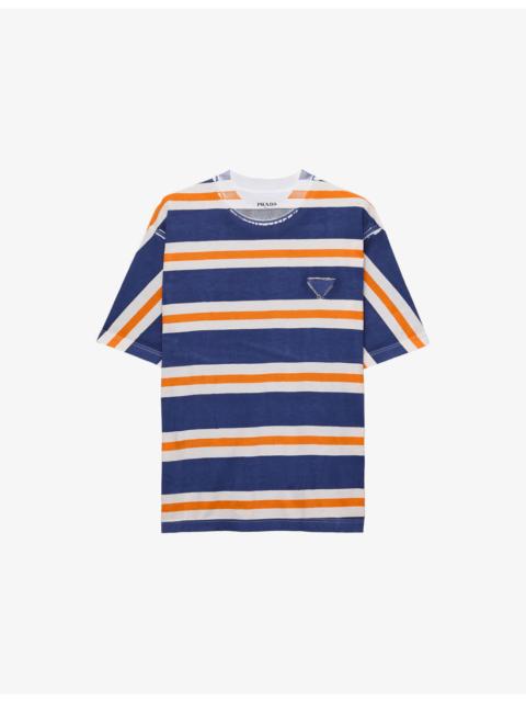 Prada Printed Cotton-Jersey T-Shirt