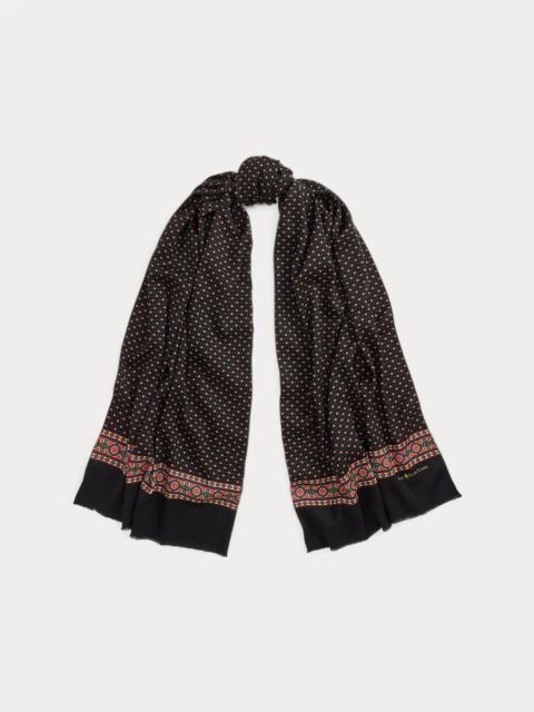 Polo Ralph Lauren Foulard Wool Fringe Scarf