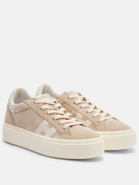 HOGAN H705 Allacciato H suede platform sneakers