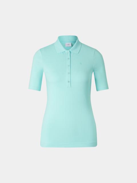 BOGNER Malika polo shirt in Cyan-blue