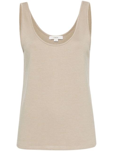 Vince sleeveless knitted top