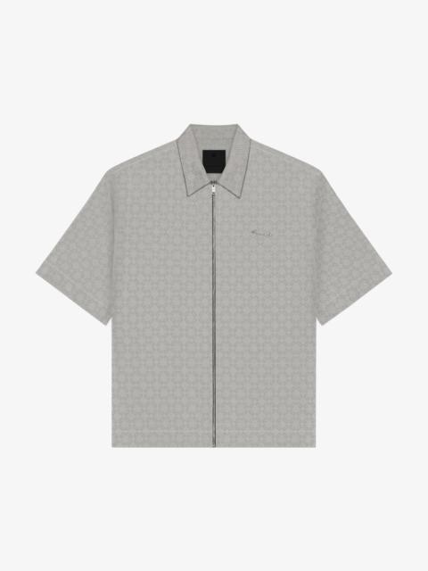 Givenchy ZIPPED SHIRT IN MONOGRAM 72 JACQUARD