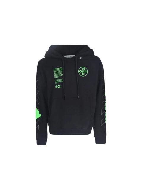 Off-White OFF-WHITE Arch Shapes Incompiuto Hoodie Black/Brilliant Green