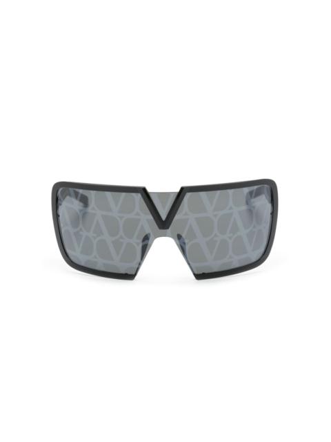 Valentino Romask monogram-print sunglasses
