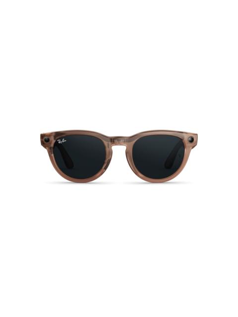 Ray-Ban Ray-Ban Meta Headliner (Gen 2) Matte Transparent Peach Transitions® Grey Lenses