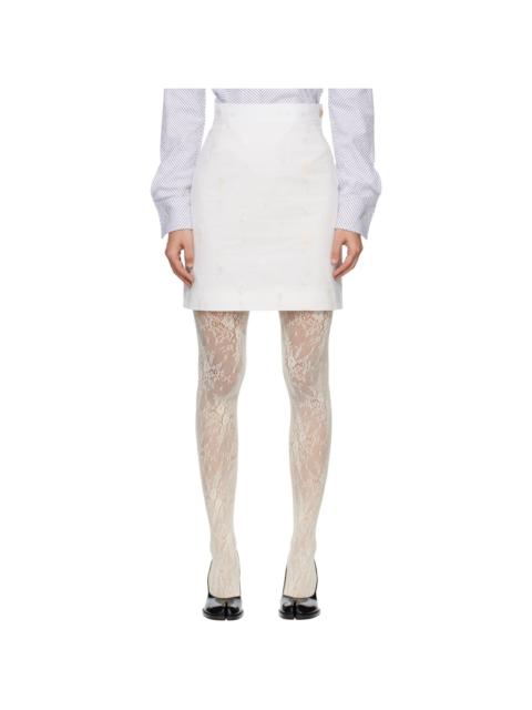Vivienne Westwood White Crotch 45 Miniskirt
