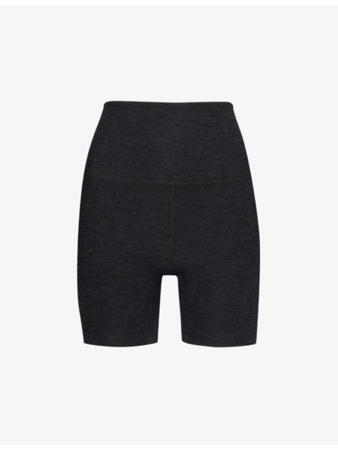 BEYOND YOGA Spacedye Keep Pace high-rise stretch-woven shorts