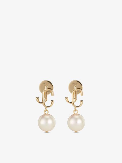 JIMMY CHOO JC Pearl Earring
Gold-Finish Metal JC Pearl Stud Earrings