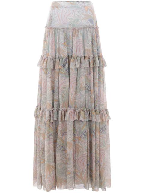 Etro printed maxi skirt