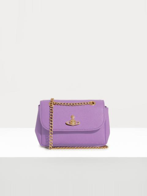 Vivienne Westwood SAFFIANO PLAIN SMALL PURSE CHAIN